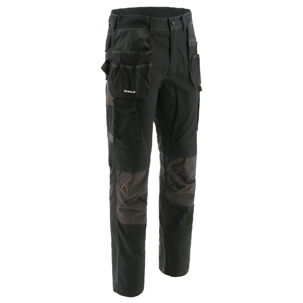 Caterpillar 32" Leg Essentials Knee Pocket Werk Broek Heren Zwart Belgie | QRNTD-0748