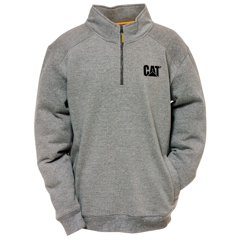 Caterpillar Canyon 1/4 Zip Heather Sweatshirts Heren Donkergrijs Belgie | UAQMB-0427