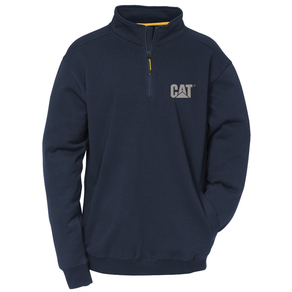 Caterpillar Canyon 1/4 Zip Sweatshirts Heren Donkerblauw Belgie | RCZIP-7980