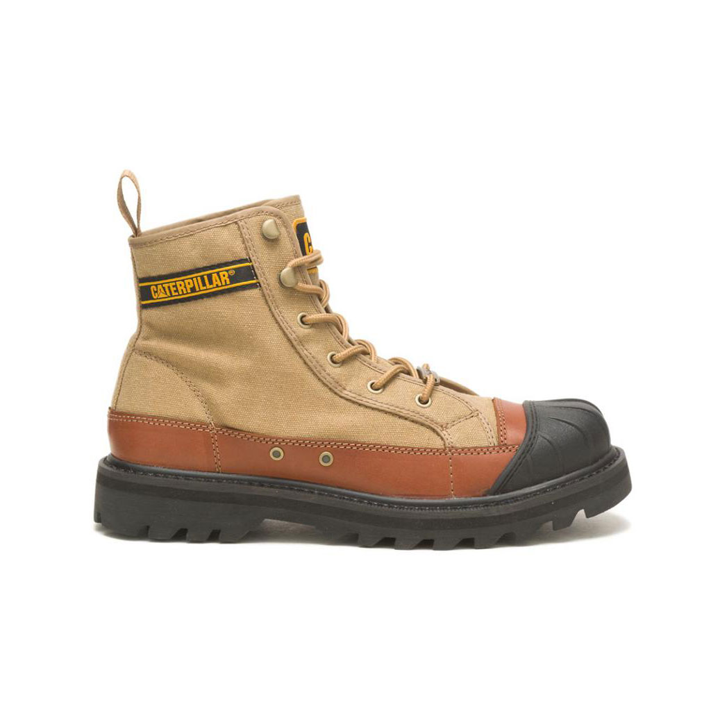 Caterpillar Cat Footwear X Nigel Cabourn Omaha Vrijetijdslaarzen Dames Khaki Belgie | PBSEG-0517