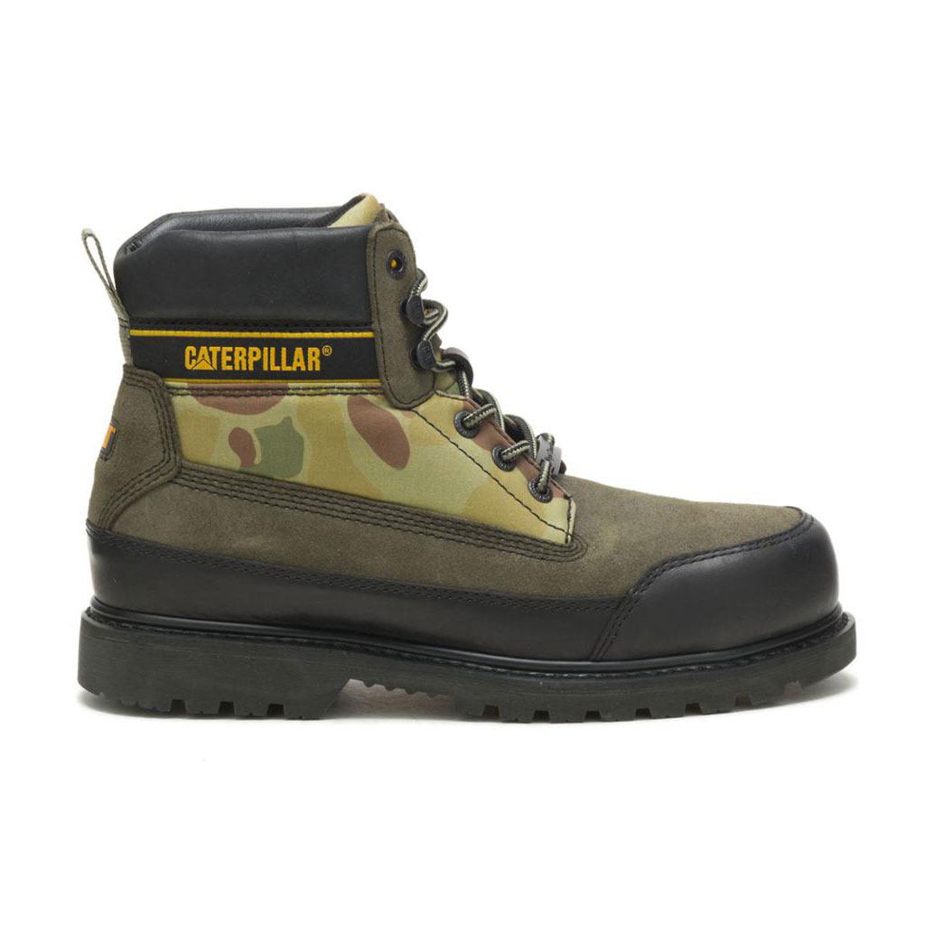 Caterpillar Cat Footwear X Nigel Cabourn Utah Vrijetijdslaarzen Dames Groen Zwart Belgie | TDBOQ-2369