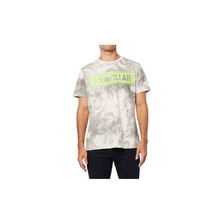 Caterpillar Connect Energy Aop T-shirts Heren Lunar Rock Belgie | FJMLH-4376