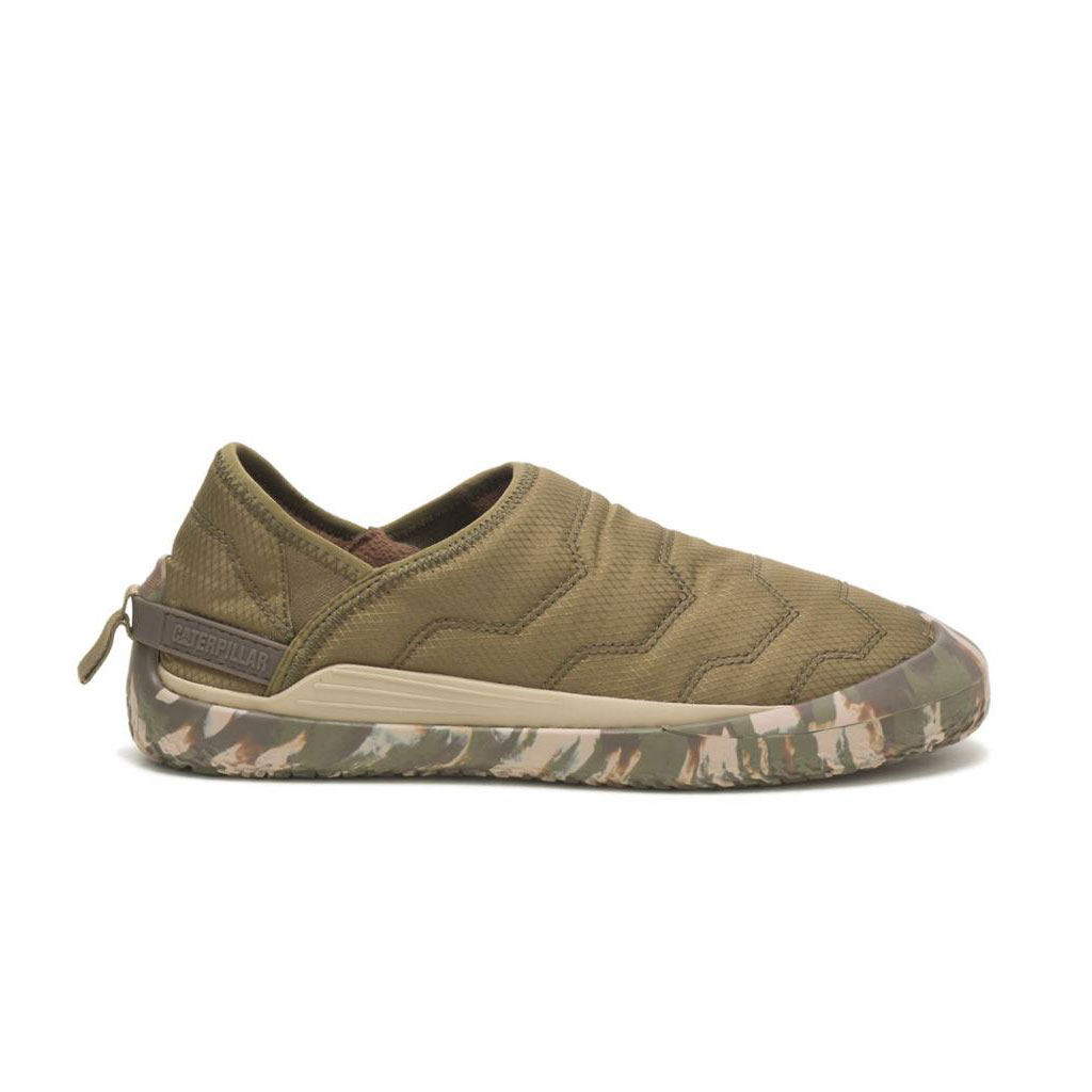 Caterpillar Crossover Slip Ons Dames Donkerolijfgroen Belgie | JZACK-6058