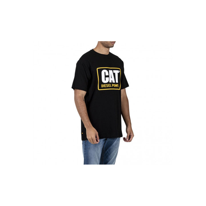 Caterpillar Diesel Power T-shirts Heren Zwart Belgie | AROHF-1485