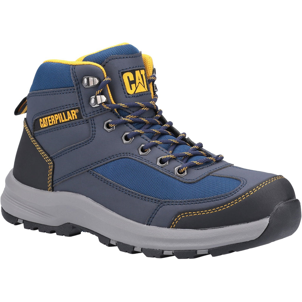 Caterpillar Elmore Mid Hiker S1 Veiligheidslaarzen Heren Donkerblauw Belgie | YQDUB-7083