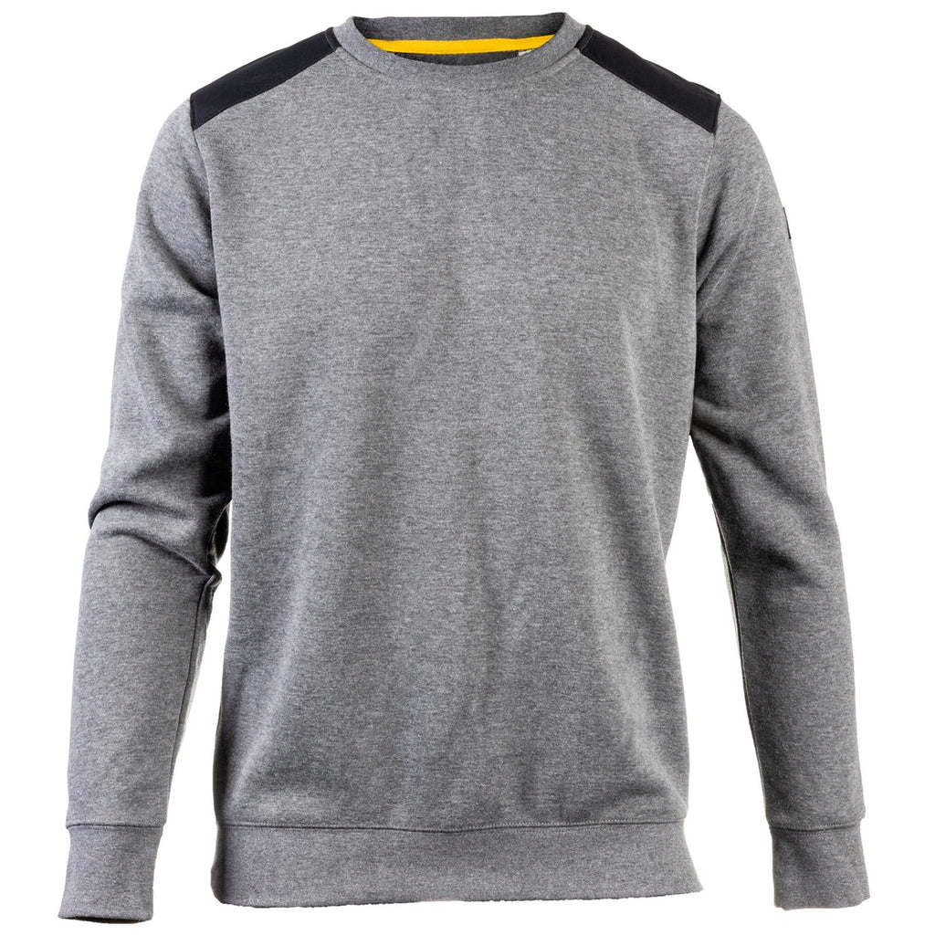 Caterpillar Essentials Crewneck Heather Sweatshirts Heren Donkergrijs Belgie | IDYXJ-6150