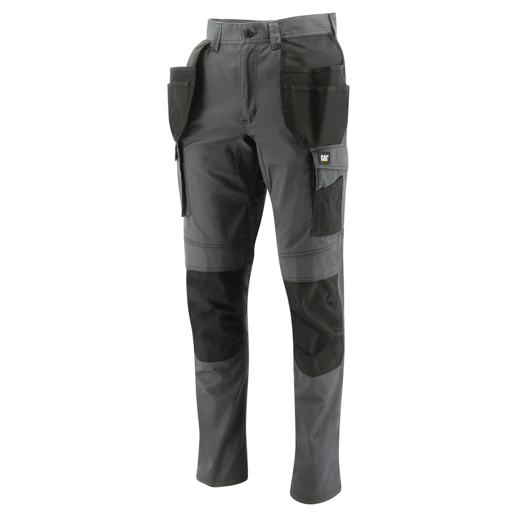 Caterpillar Essentials Stretch Knee Pocket Broek Heren Donkerzwart Belgie | WVSUR-9718