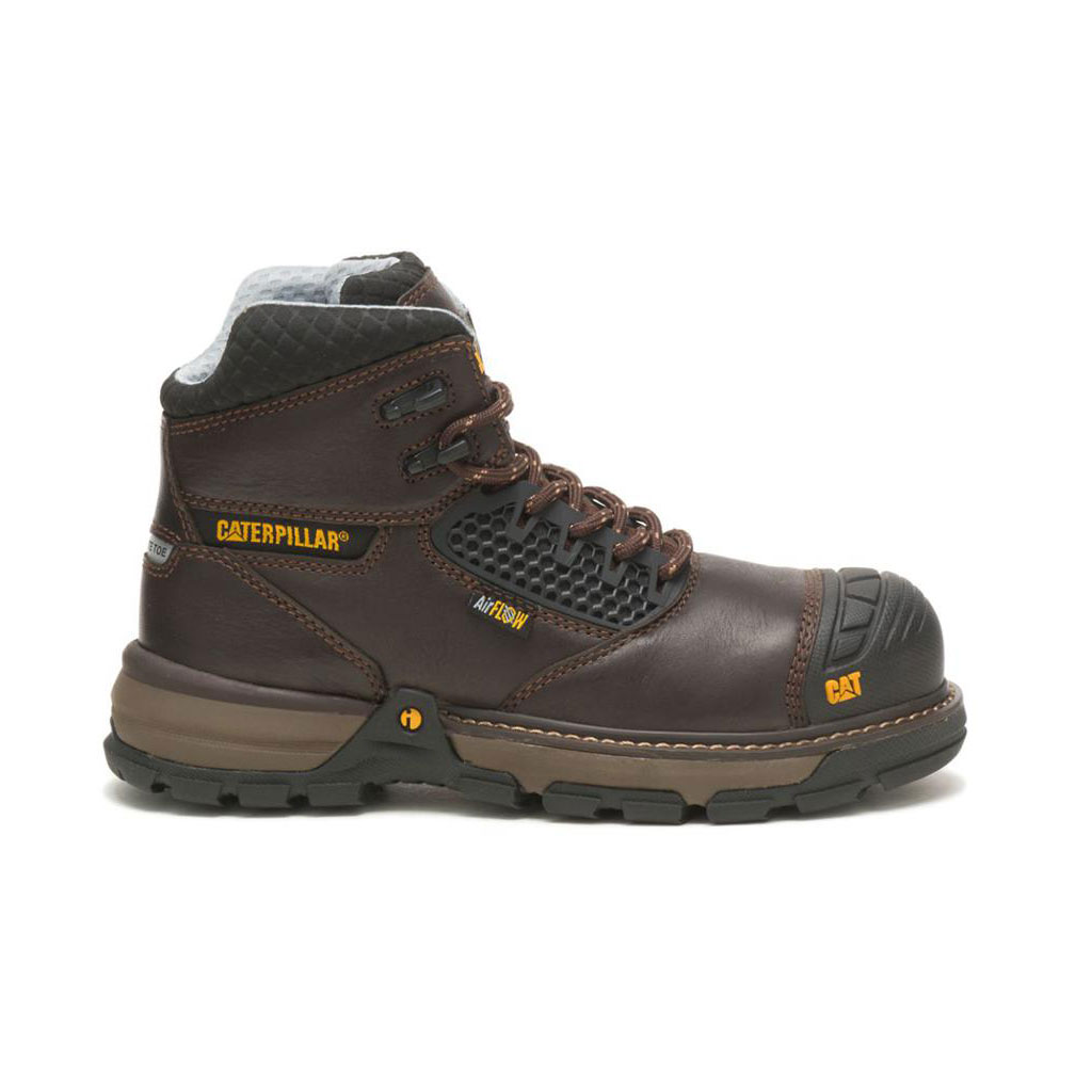 Caterpillar Excavator Superlite Cool Carbon Composite Werkschoenen Dames Donkerbruin Belgie | KIUNM-0816