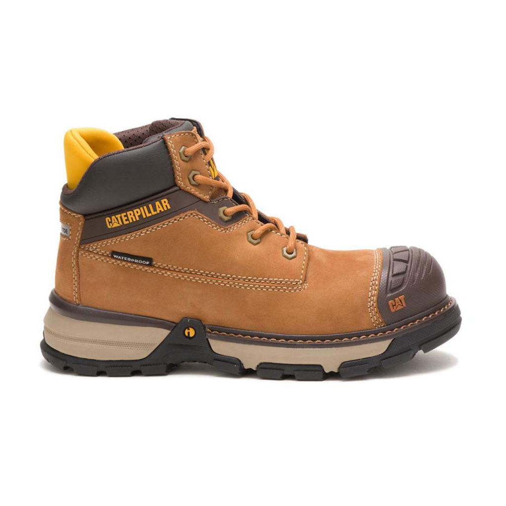 Caterpillar Excavator Superlite Waterdichte Carbon Composite Neus Slip Resistant Footwear Dames Bruin Belgie | GINEK-6491