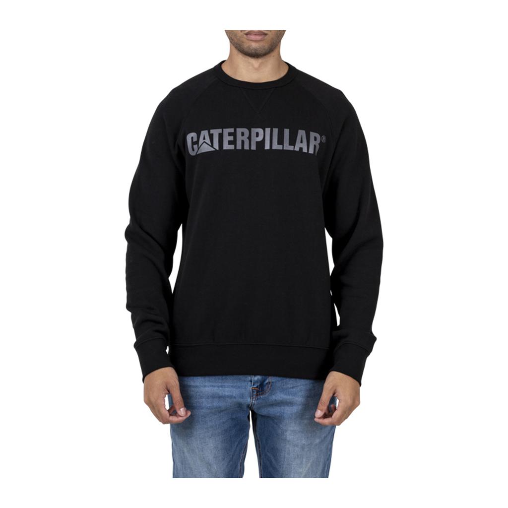 Caterpillar Foundation Crewneck Sweatshirt Sweatshirts Heren Zwart Belgie | MEDWQ-3758