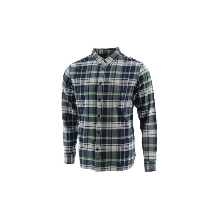 Caterpillar Foundation Flannel Long Sleeve Overhemd Heren Blauw Belgie | DKMLE-1083