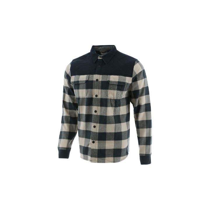 Caterpillar Foundation Hybride Flannel Long Sleeve Overhemd Heren Zwart Belgie | YGANX-0634