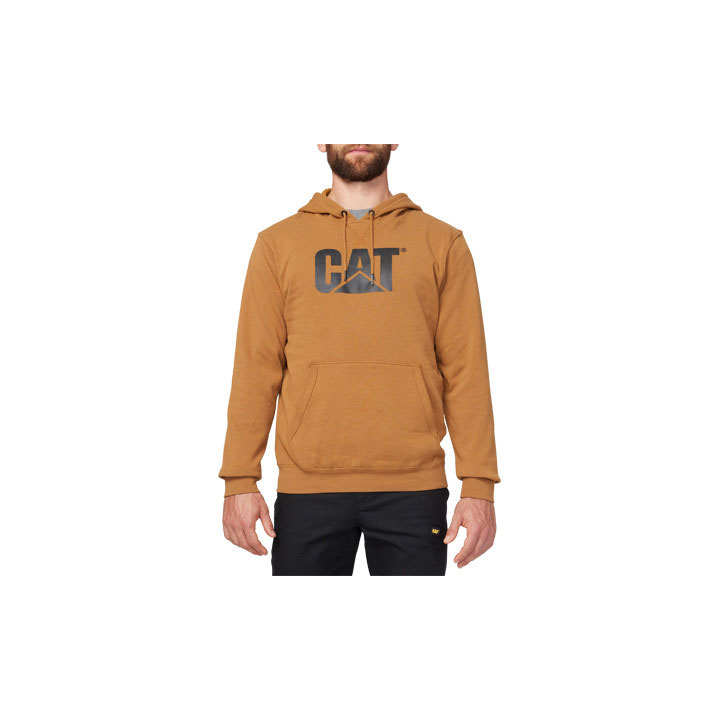 Caterpillar Foundation Met Capuchon Sweatshirts Heren Bruin Belgie | BVNJU-0628