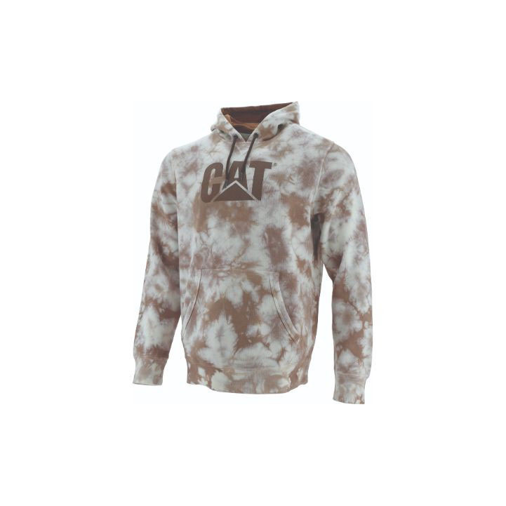 Caterpillar Foundation Printed Hoodie Sweatshirts Heren Bronze Shibori Belgie | SFUZK-5041