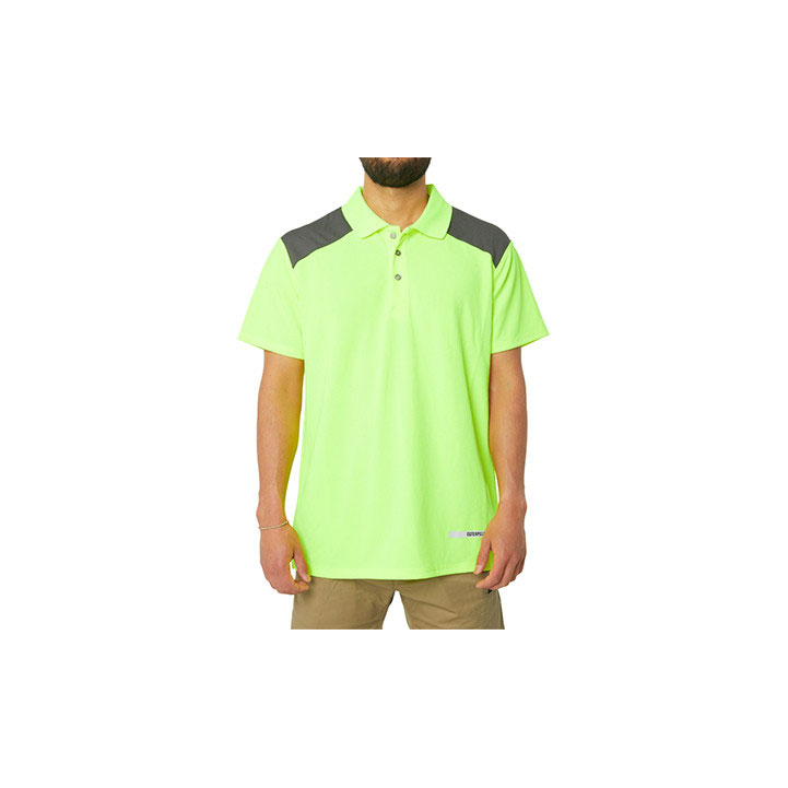 Caterpillar Hi Vis Performance Poloshirt Heren Geel Belgie | URGTB-1369