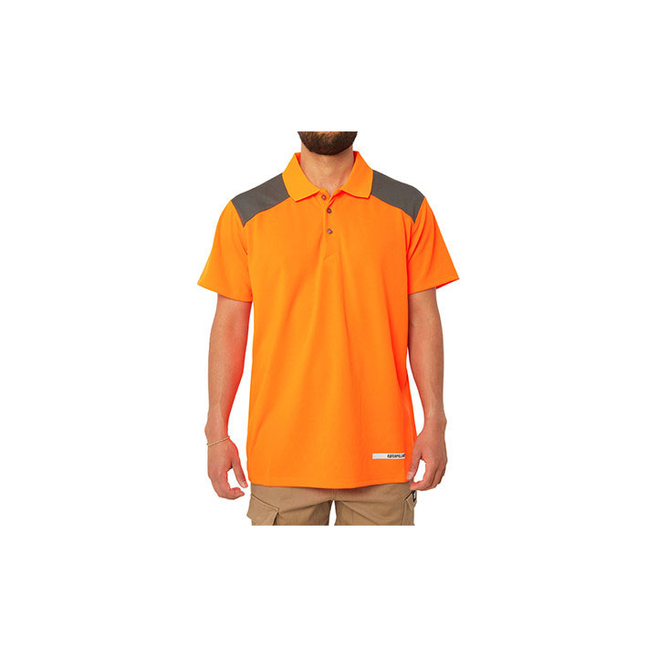 Caterpillar Hi Vis Performance Poloshirt Heren Oranje Belgie | ZHOAC-6507