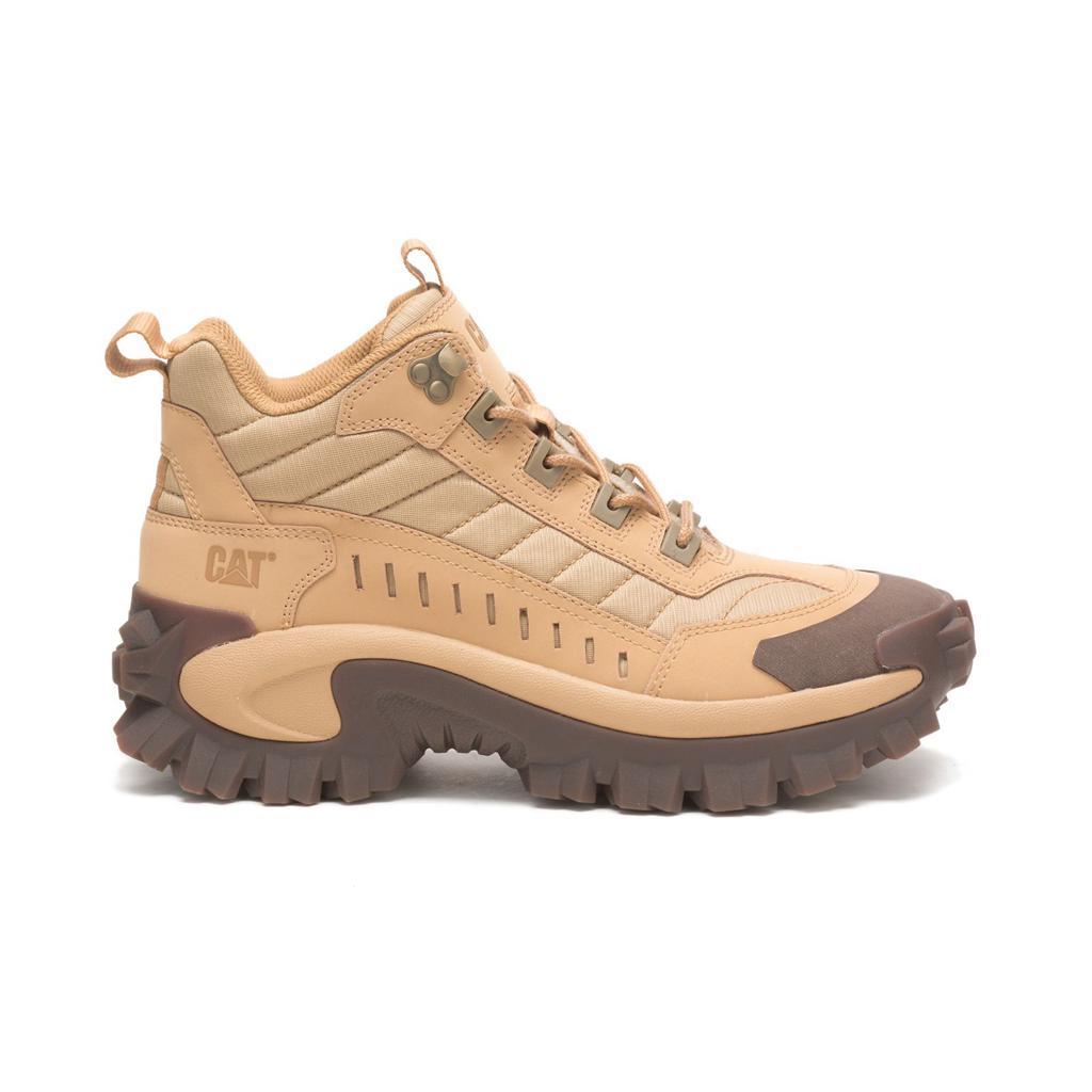 Caterpillar Intruder Mid Sneakers Dames Khaki Belgie | AJCPR-5769