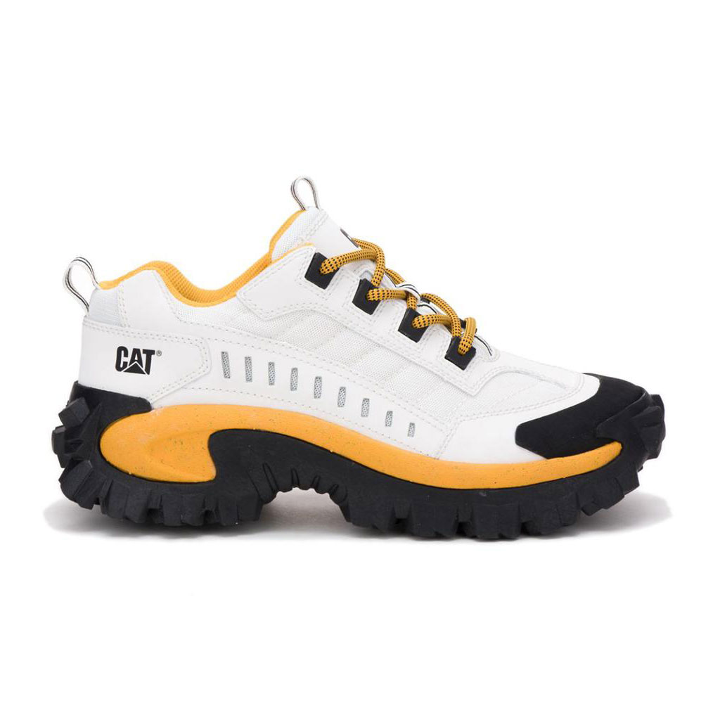 Caterpillar Intruder Sneakers Dames Wit Geel Belgie | BNDIS-1350