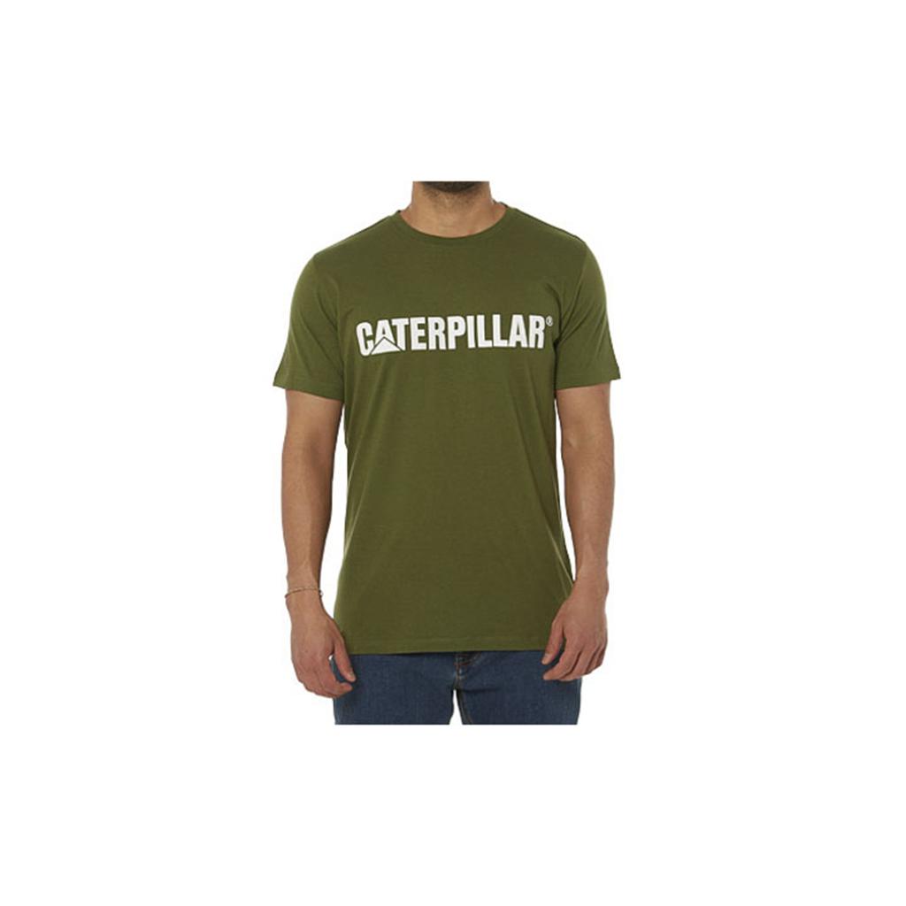 Caterpillar Logo T-Shirts Heren Wit Belgie | ZWDEU-7069