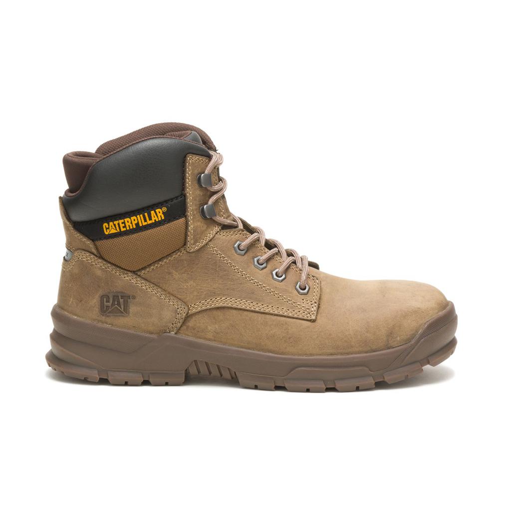 Caterpillar Mobilize Alloy Neus Werklaarzen Heren Khaki Belgie | USZMF-0328