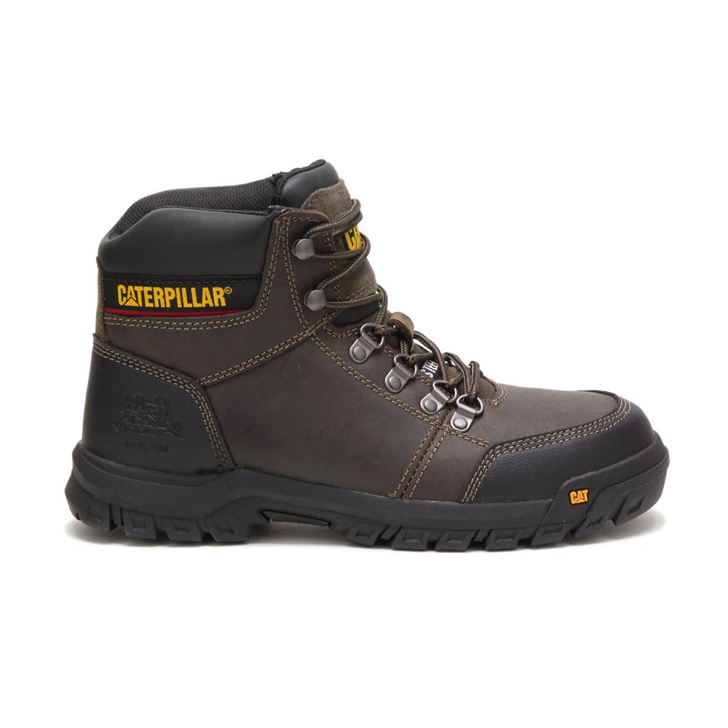 Caterpillar Outline Steel Neus Werklaarzen Heren Donkergrijs Belgie | GDTOP-0164