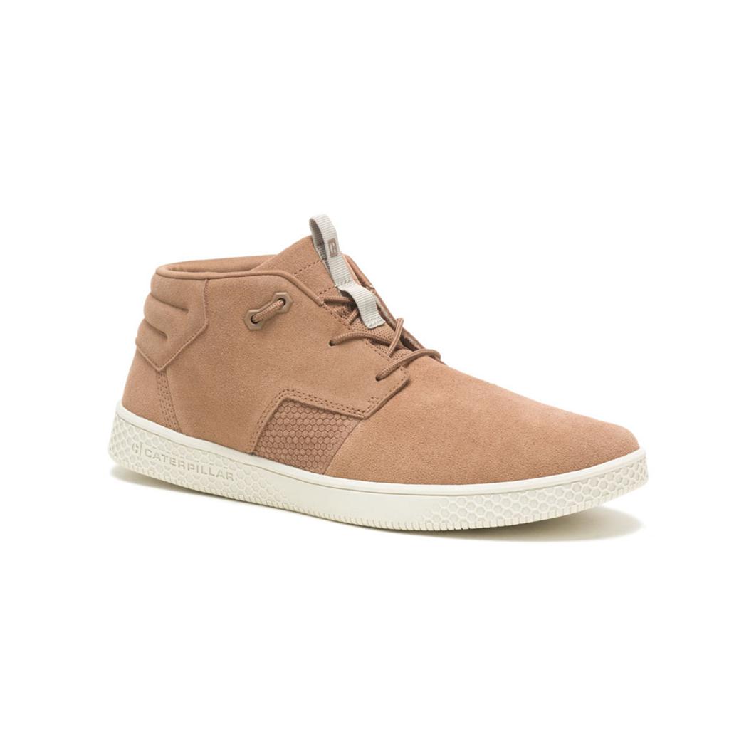 Caterpillar Pause Mid Sneakers Heren Khaki Belgie | NWVUA-1427