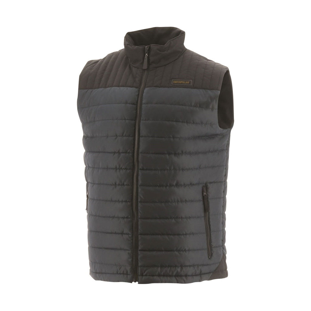 Caterpillar Squall Body Warmer Geïsoleerde Vesten Heren Donkerzwart Belgie | SWJKD-2460