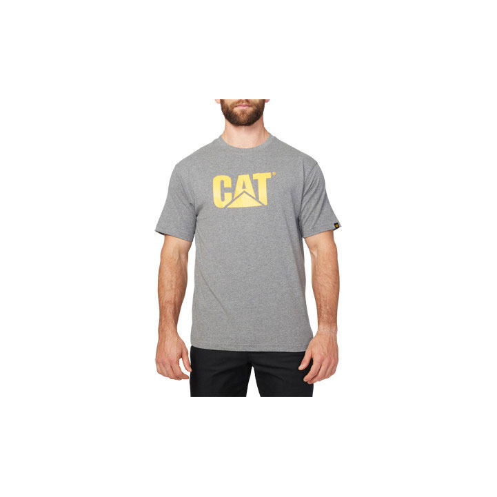 Caterpillar Tm Logo T-shirts Heren Donkergrijs Belgie | CZBFR-4925