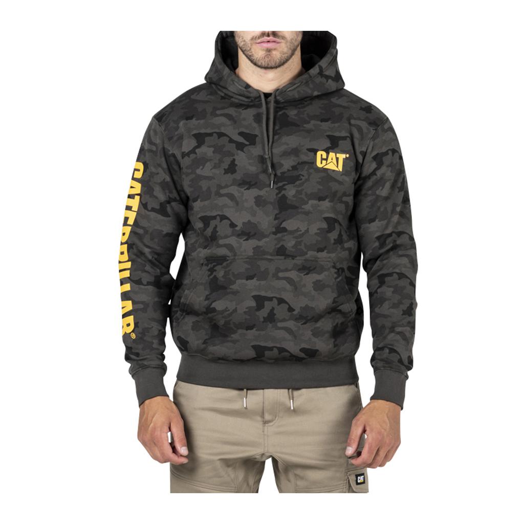 Caterpillar Trademark Banner Met Capuchon Sweat Sweatshirts Heren Camo Belgie | PEQAO-5027