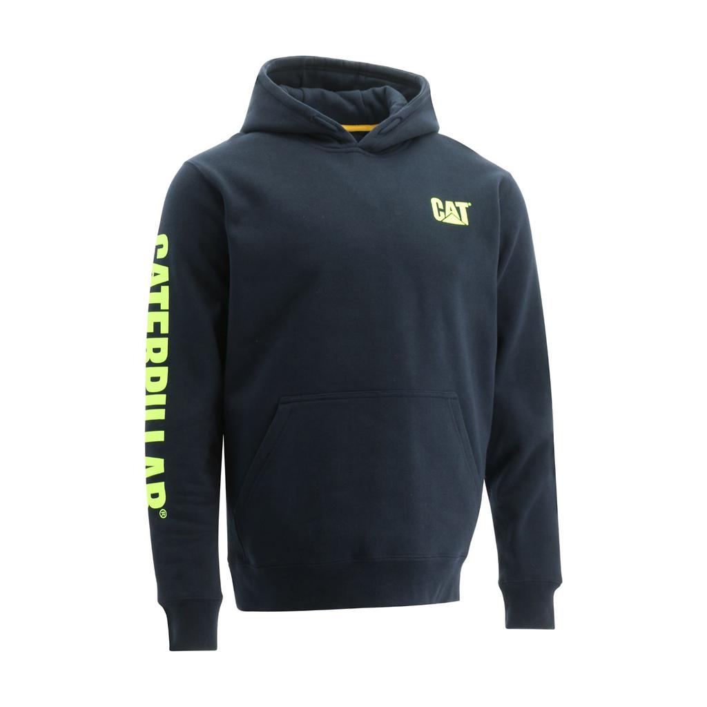 Caterpillar Trademark Banner Sweatshirts Heren Donkerblauw Belgie | ULFWI-9536