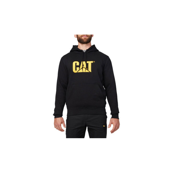 Caterpillar Trademark Met Capuchon Sweatshirts Heren Zwart Belgie | DFJMU-6041