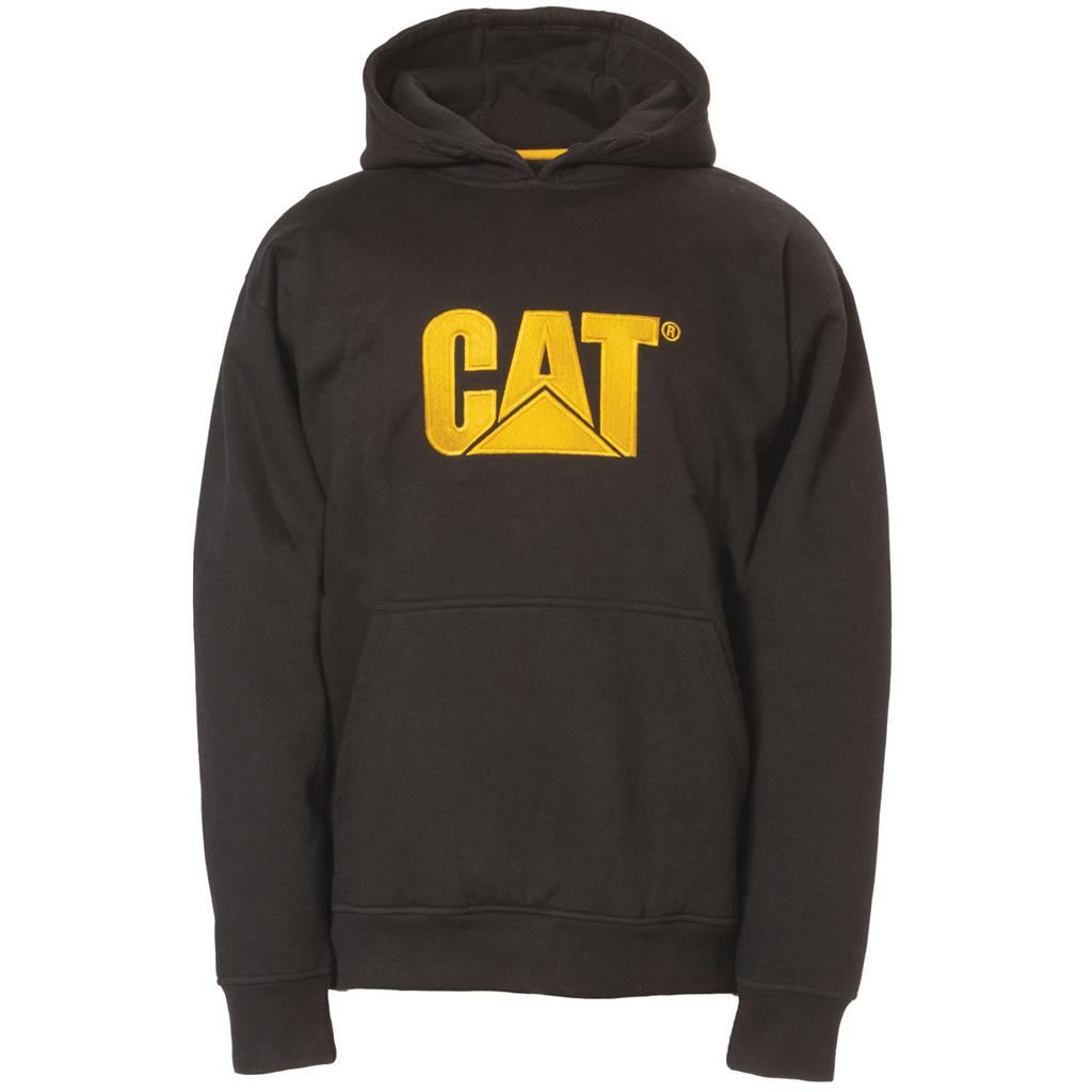 Caterpillar Trademark Met Capuchon Sweatshirts Heren Zwart Belgie | HXDZT-6021