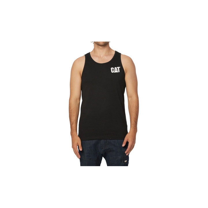 Caterpillar Trademark Singlet Dames Zwart Belgie | KXILS-8317