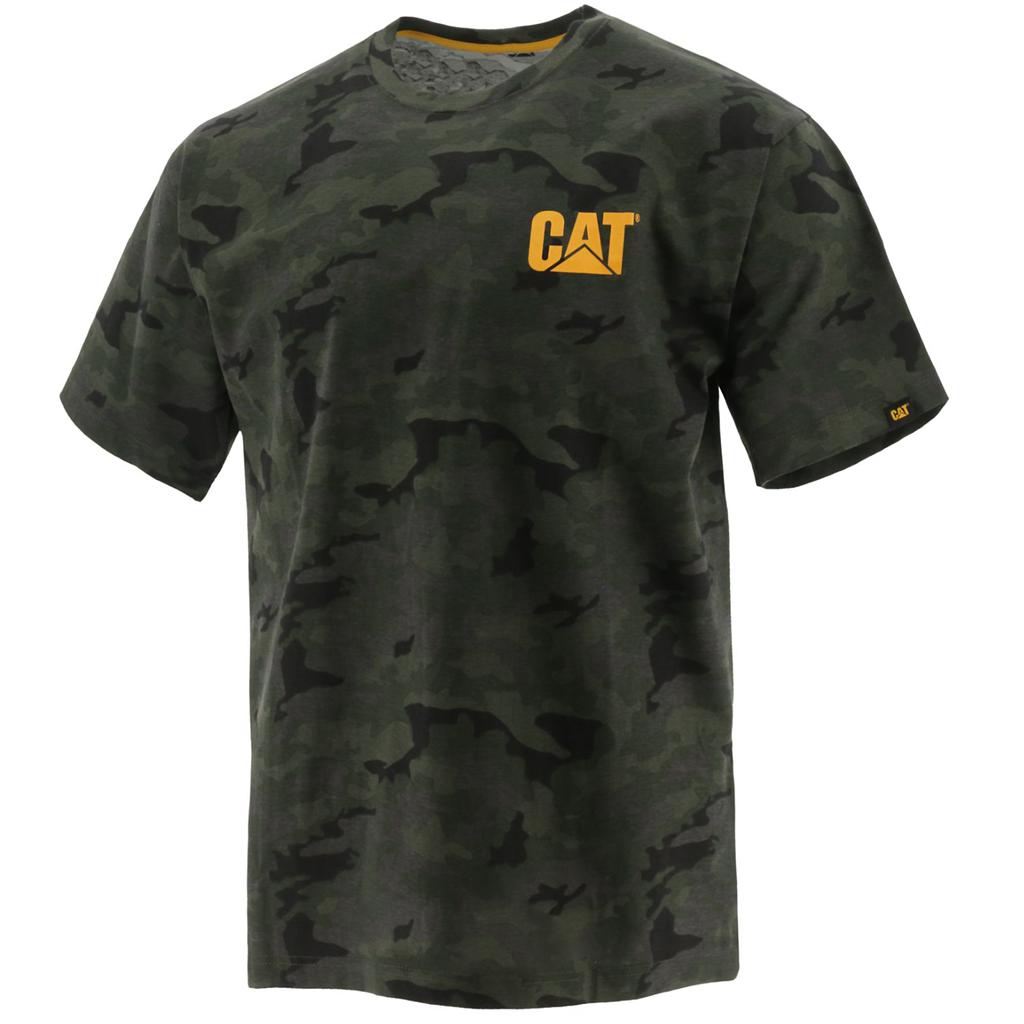 Caterpillar Trademark T-Shirts Heren Camo Belgie | ZLUCE-2305