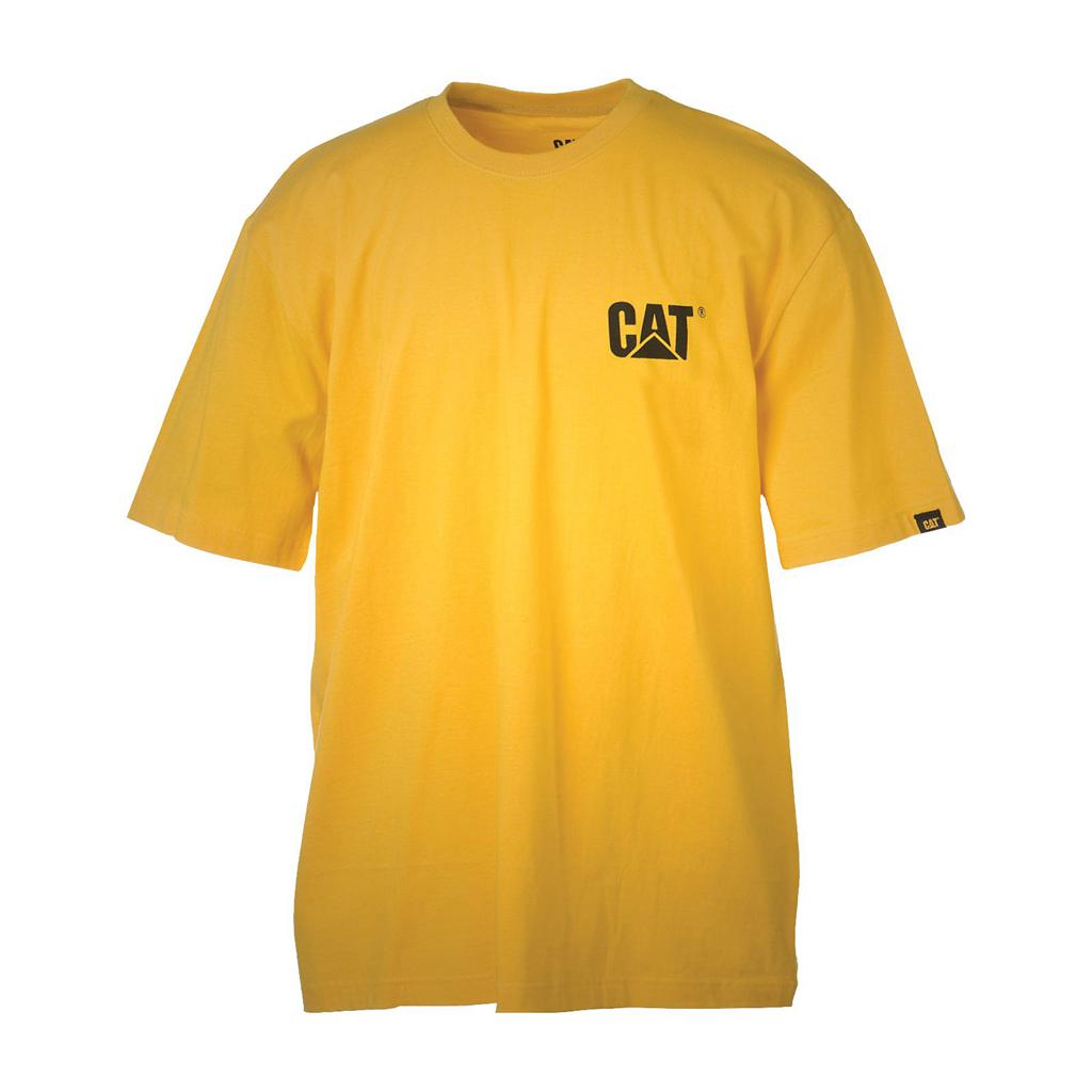 Caterpillar Trademark T-Shirts Heren Geel Belgie | COTUE-6710