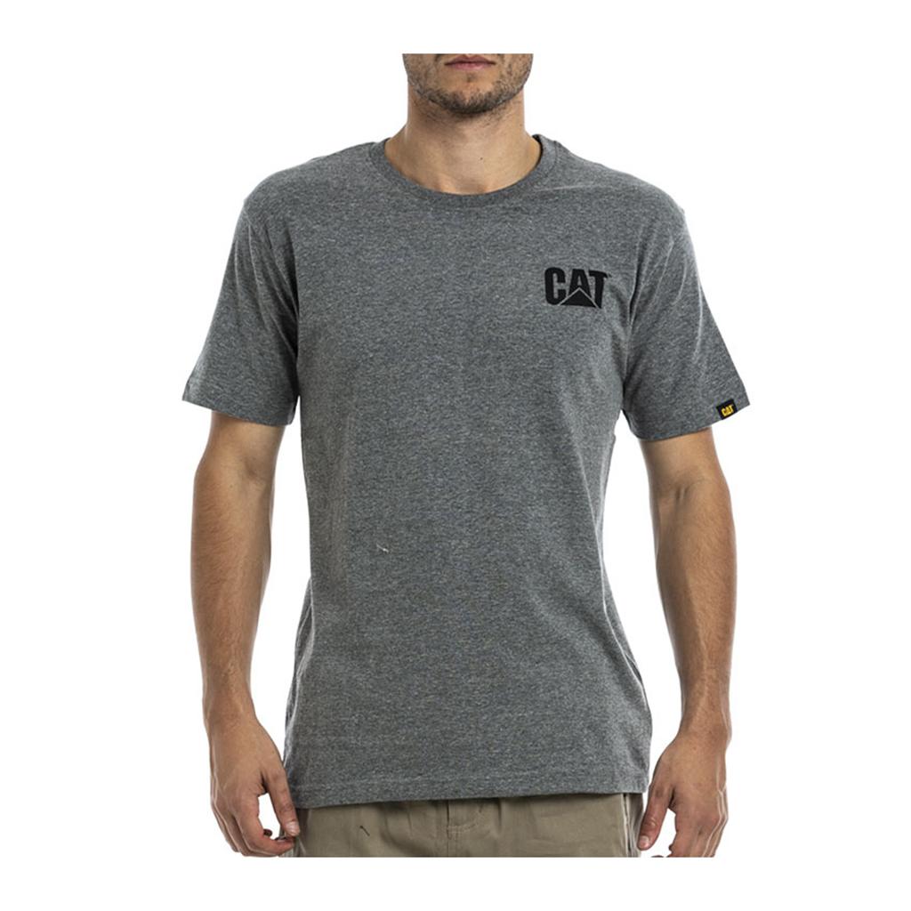 Caterpillar Trademark T-Shirts Heren Grijs Belgie | HSYWO-0348