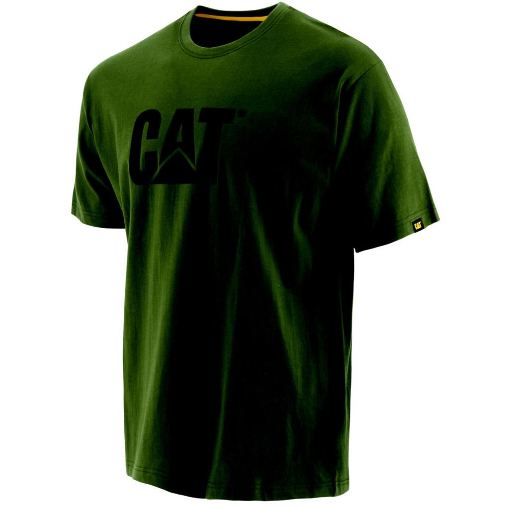 Caterpillar Trademark T-Shirts Heren Groen Belgie | RVLEY-9825