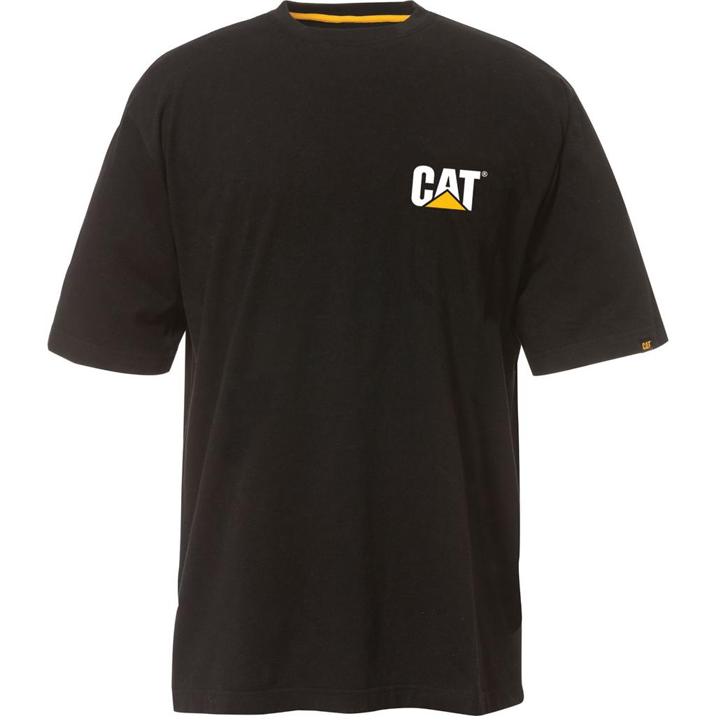 Caterpillar Trademark T-Shirts Heren Zwart Belgie | PZYAQ-2509