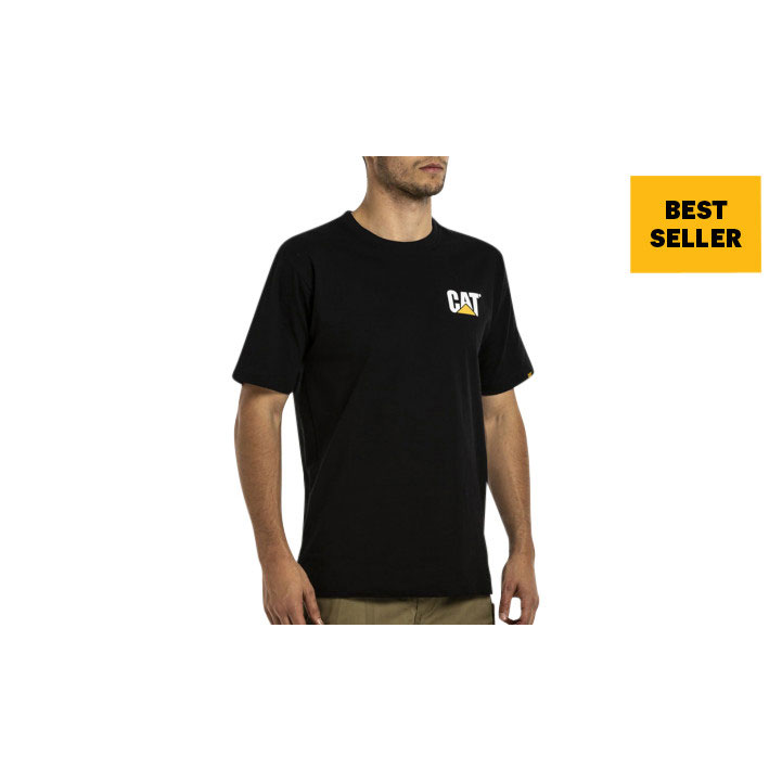 Caterpillar Trademark T-shirts Dames Zwart Belgie | PIGEQ-6387