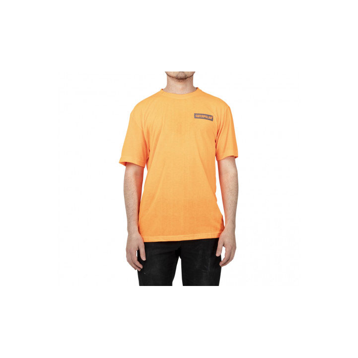 Caterpillar Triton Block Kort Sleeve T-shirts Dames Oranje Belgie | PBFQZ-0364