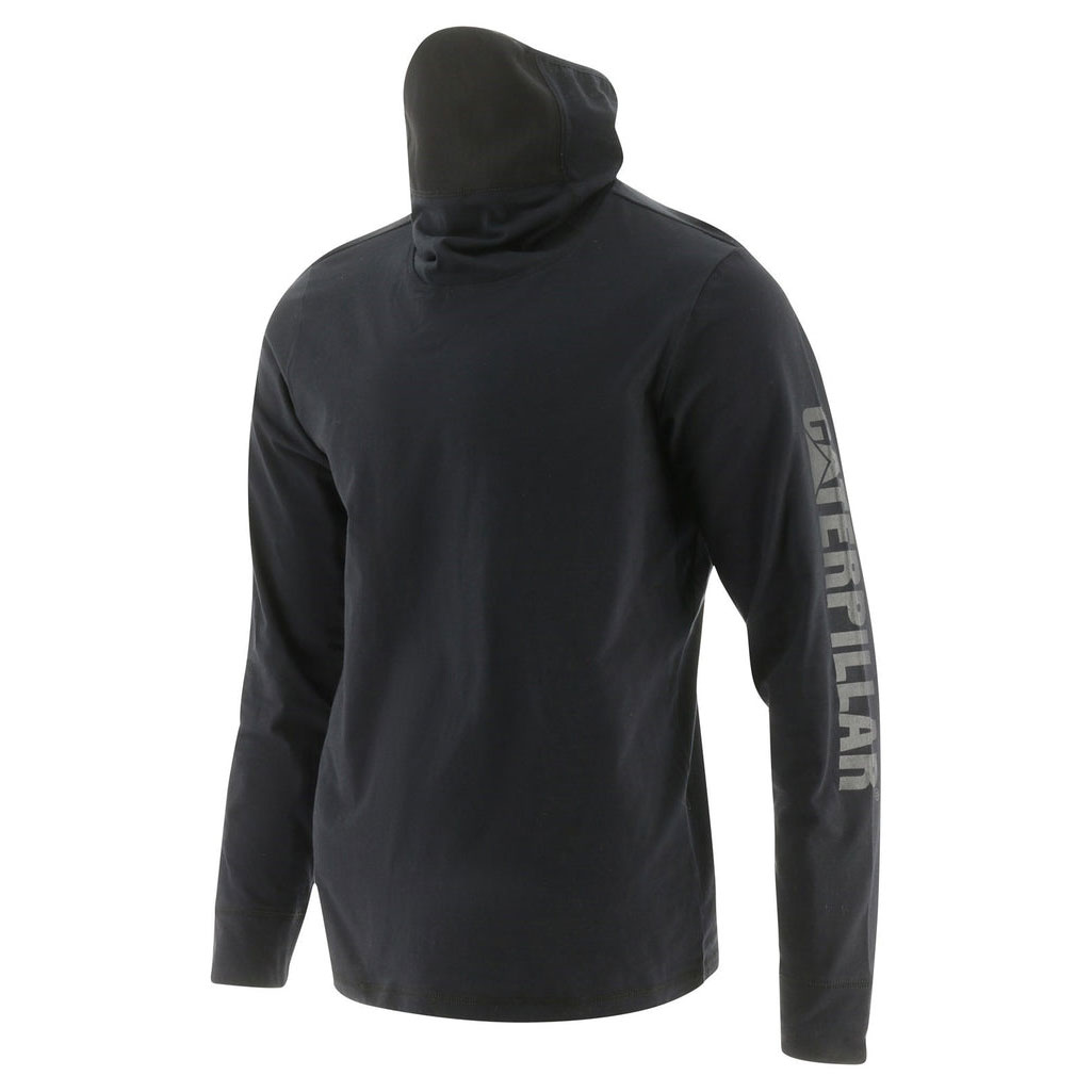 Caterpillar Viraloff Long Sleeve Gaiter T-shirts Heren Zwart Belgie | OSIAQ-2716