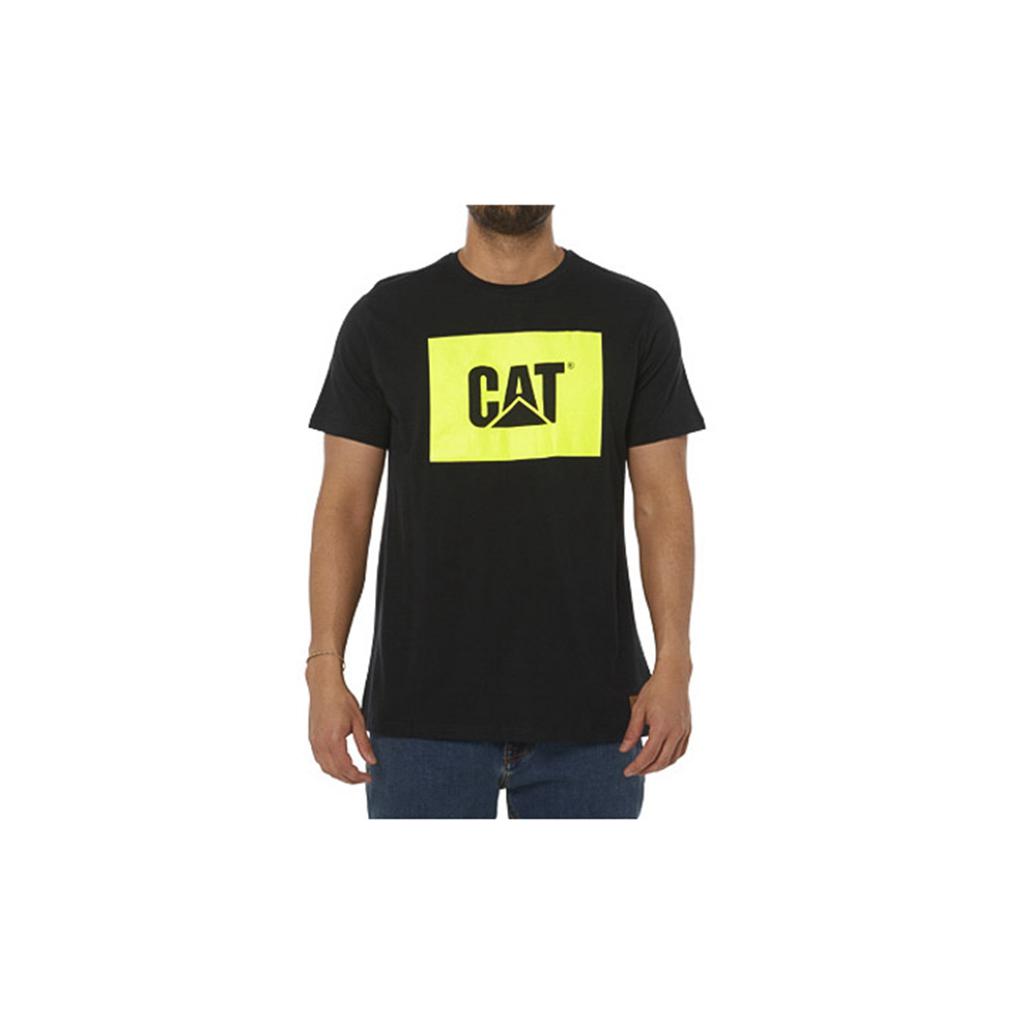 Caterpillar Werk Hi Vis T-Shirts Heren Zwart Belgie | CVGNO-5321