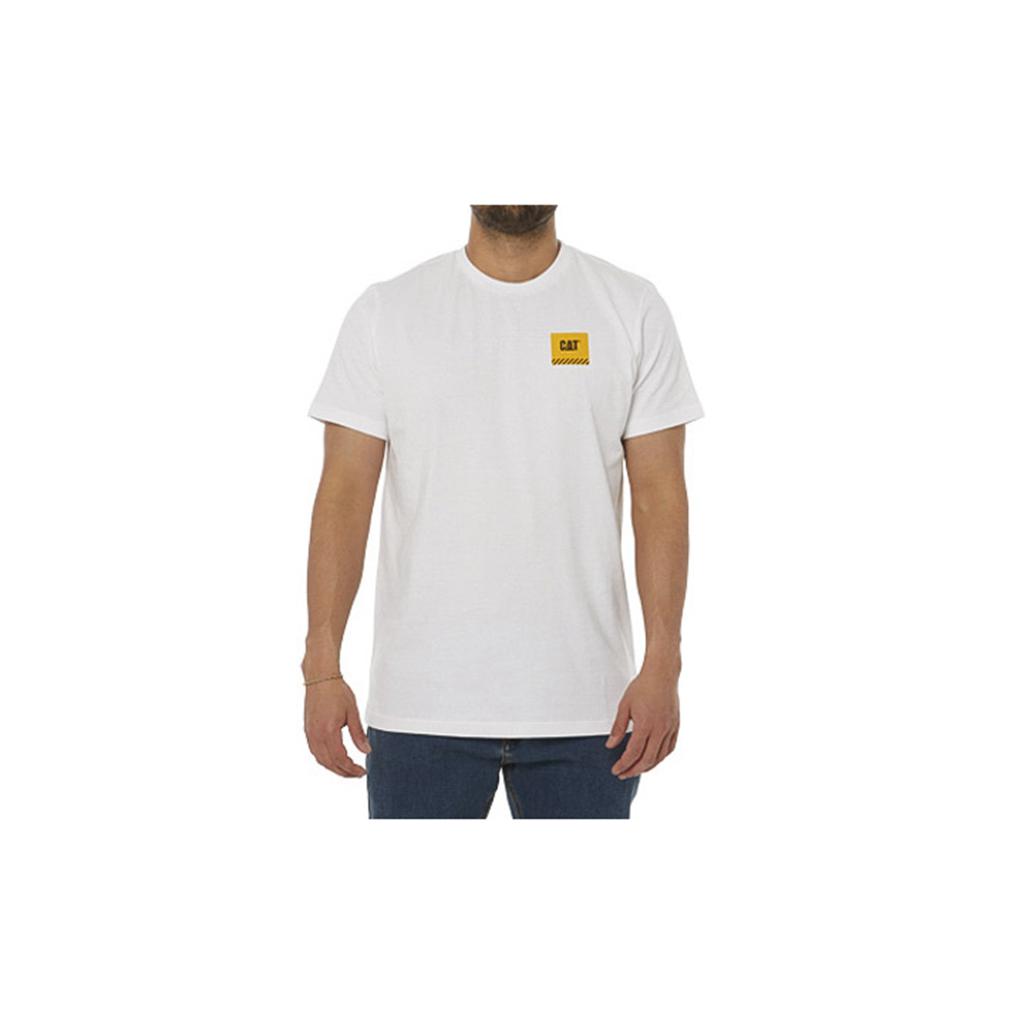 Caterpillar Werk Restricted T-Shirts Heren Wit Belgie | JWCZK-1306