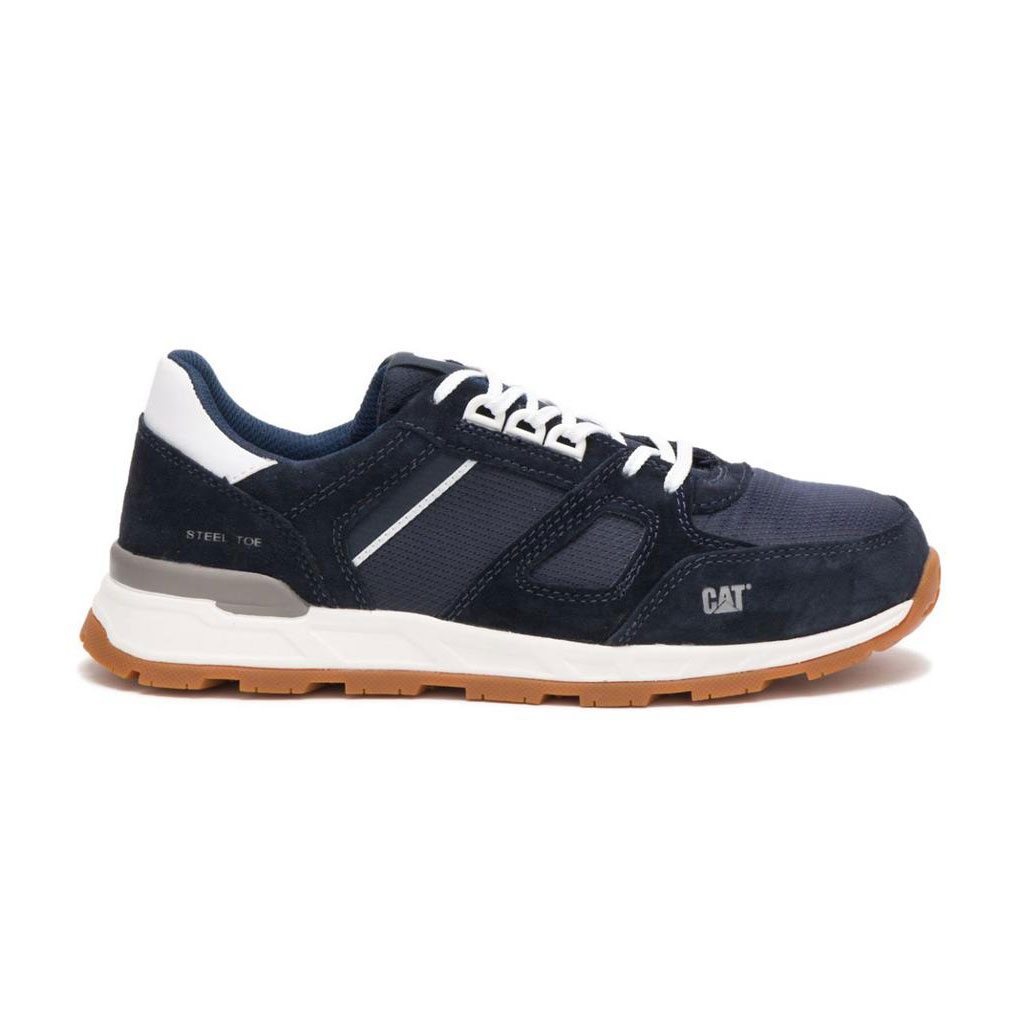 Caterpillar Woodward Steel Sneakers Heren Blauw Belgie | RIMBF-0542