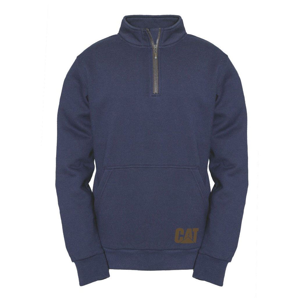 Caterpillar Ag 1/4 Zip Pull Over Jumper Fleeces Heren Blauw  Belgie |  RBMPQ-5869