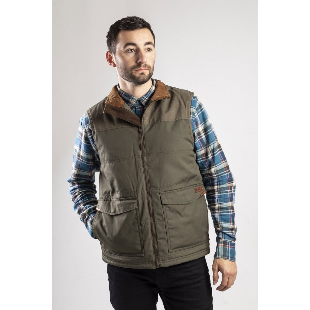 Caterpillar Ag Zip Up Cypress Geïsoleerde Vesten Heren Groen  Belgie |  BMQOP-4853