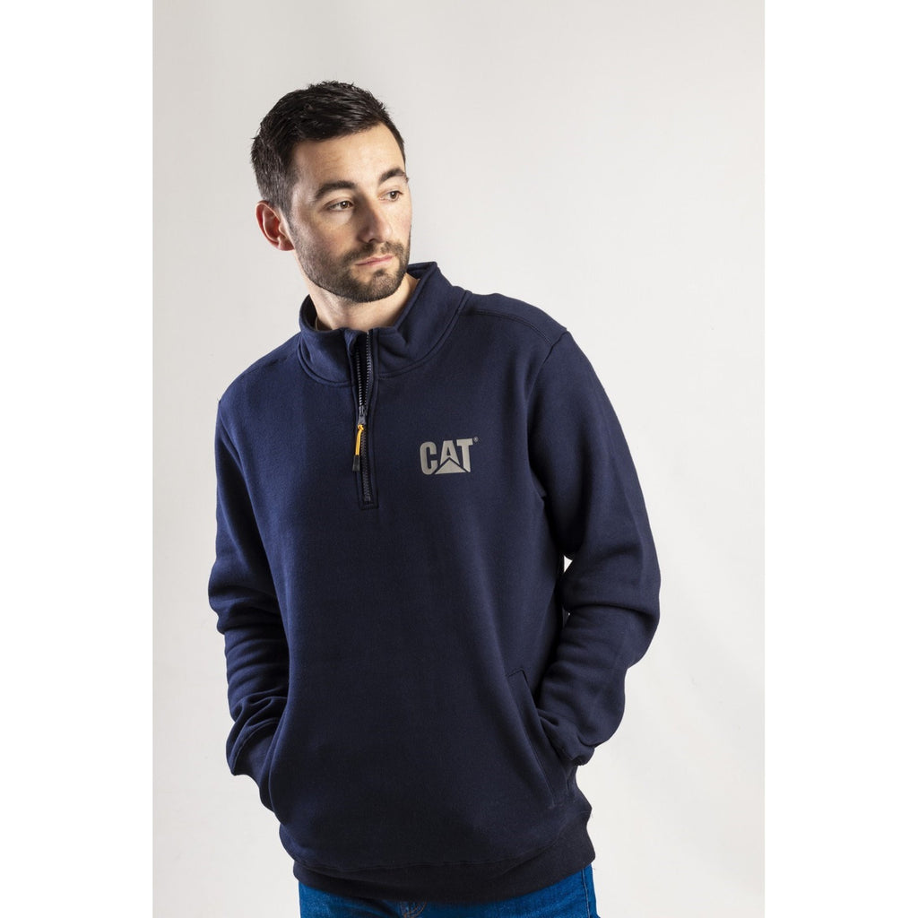 Caterpillar Canyon 1/4 Zip Sweatshirts Heren Donkerblauw  Belgie |  RCZIP-7980