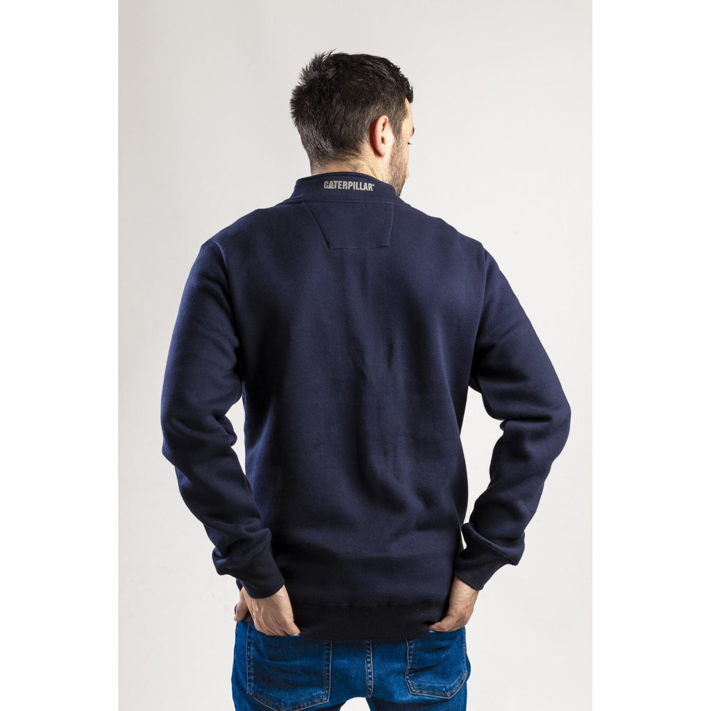 Caterpillar Canyon 1/4 Zip Sweatshirts Heren Donkerblauw  Belgie |  RCZIP-7980