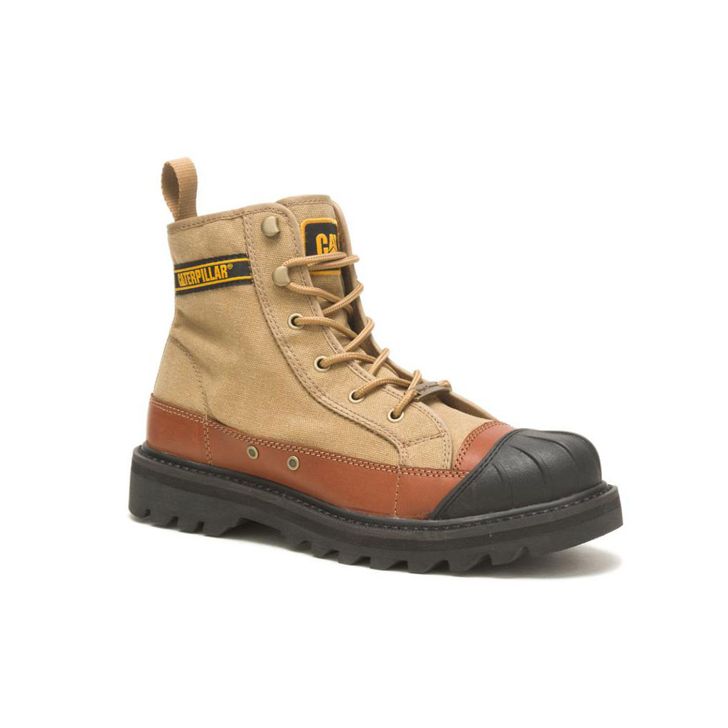 Caterpillar Cat Footwear X Nigel Cabourn Omaha Vrijetijdslaarzen Dames Khaki  Belgie |  PBSEG-0517