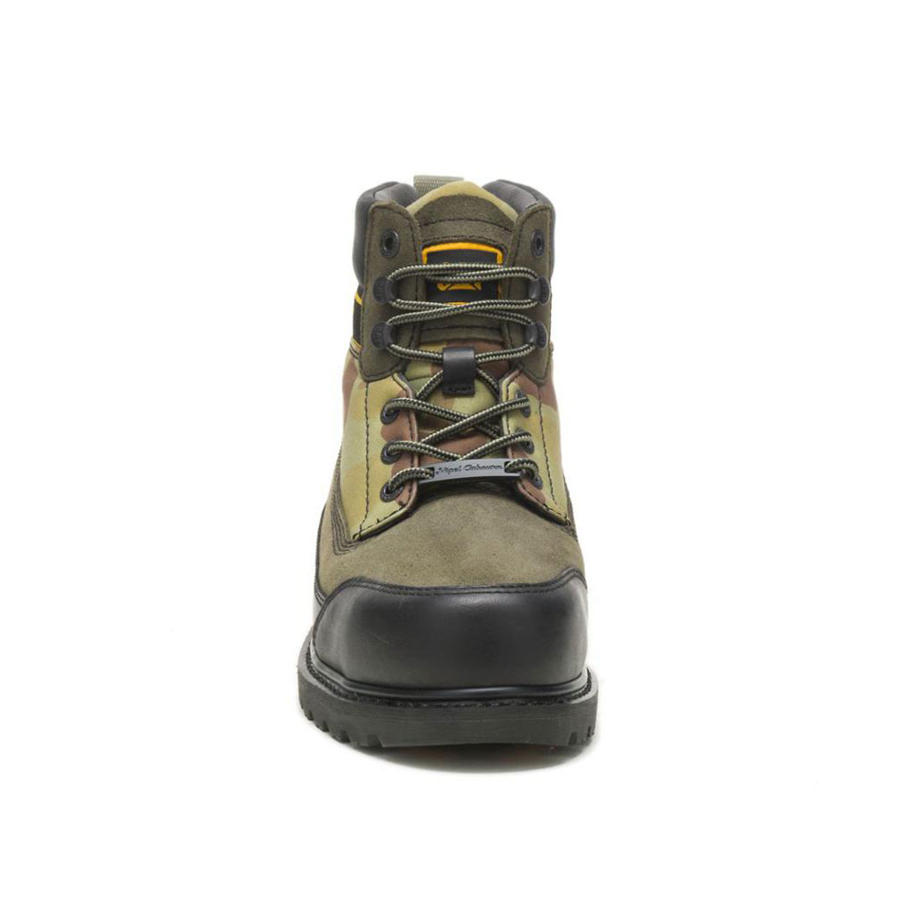 Caterpillar Cat Footwear X Nigel Cabourn Utah Vrijetijdslaarzen Dames Groen Zwart  Belgie |  TDBOQ-2369